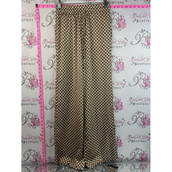 taver & blair Pants - Taver & Blair pants geometric London Geometric Print Palazzo Pants Gold & Black